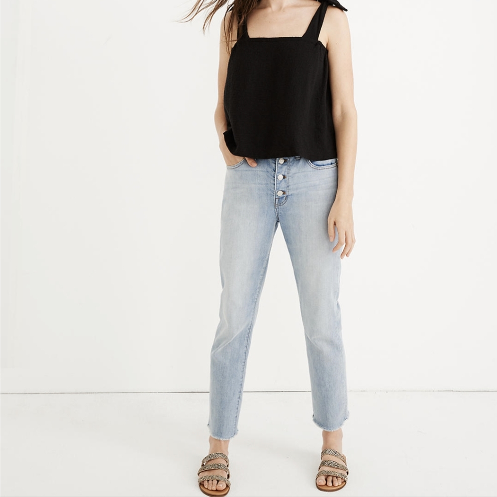 Madewell The High-Rise Slim Boyjean in Fitzgerald Wash: Button-Front Edition 26